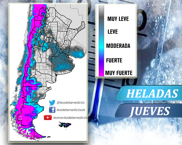 leodebenedictis's tweet photo. Riesgo de heladas fuertes a muy fuertes en los próximos días https://t.co/h2yqHYdi0B