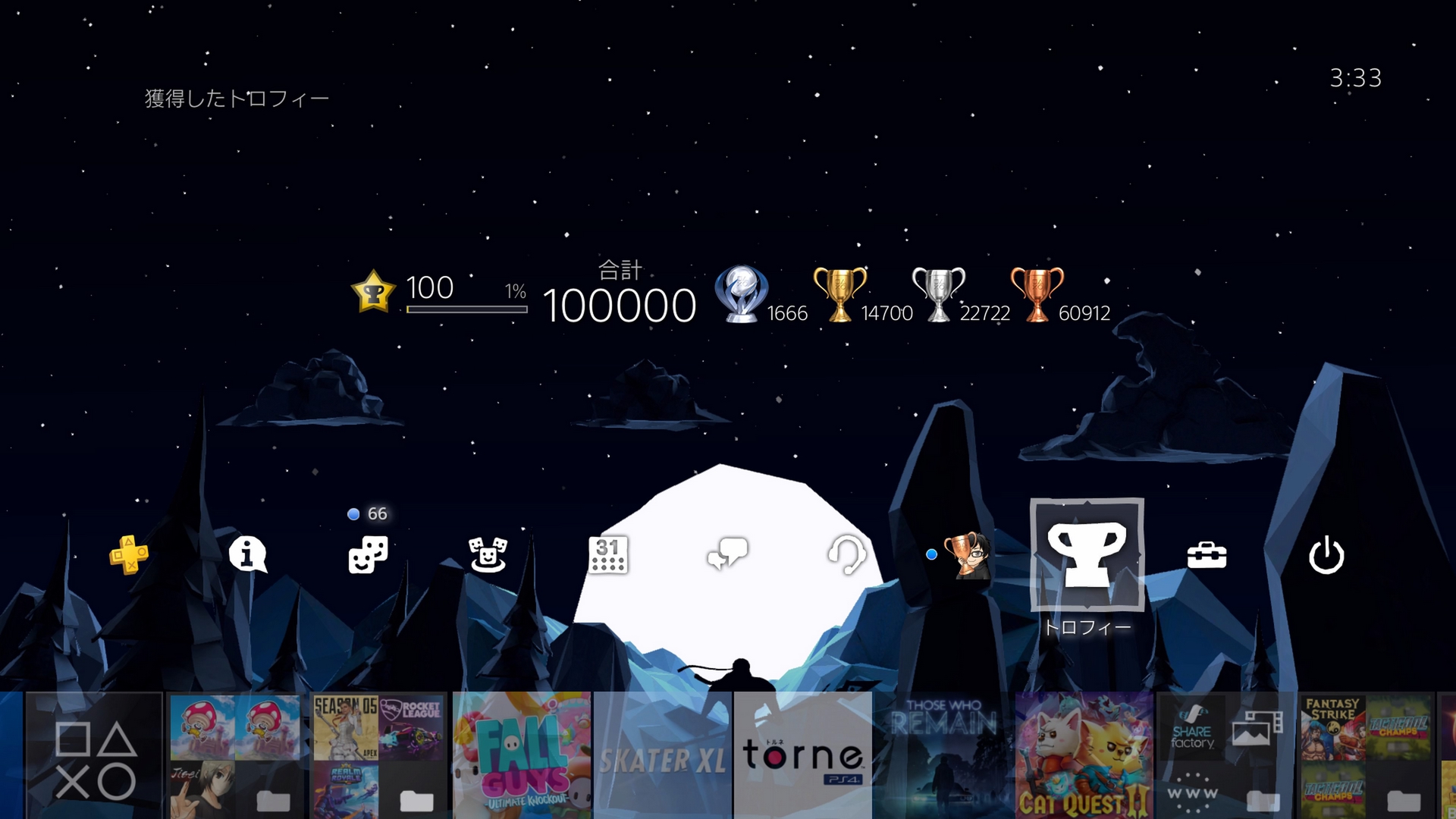 イケメンジ Ikemenzi V Twitter 世界最速10万トロフィー達成 これからもガンガンいくでー First Hit 100k Playstation Trophies Ps4 トロフィー T Co Taebihelbw Twitter