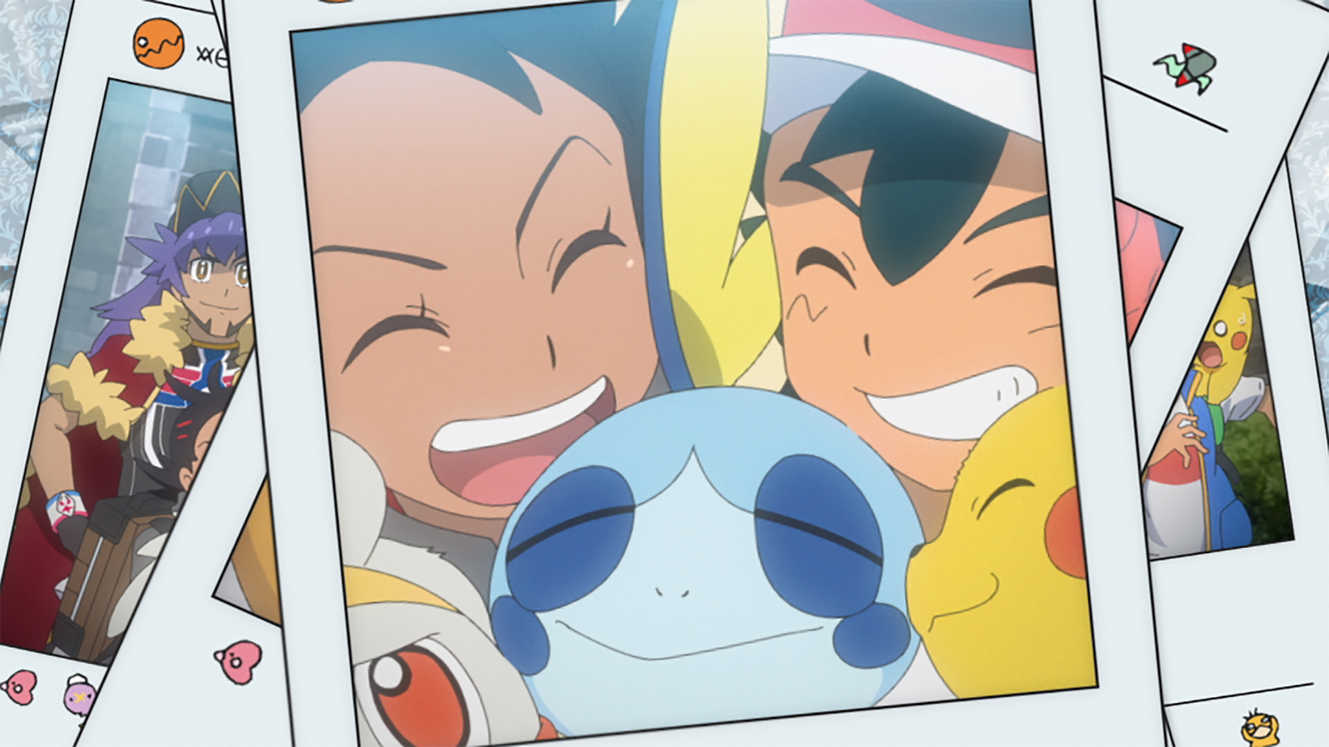 アニメ ポケットモンスター 公式 アニポケ の新オープニングには サトシ ゴウ ダンデ キバナ の記念撮影シーンが メッソン が泣きそうになったら カイリュー がすかさずハグ オープニングを見ながら これからのアニポケの展開を アニメ ポケットモンスター 公式 アニポケ の新オープニングには サトシ ゴウ ダンデ キバナ の記念撮影シーンが メッソン が泣きそうになったら カイリュー がすかさずハグ オープニングを見ながら これからのアニポケの展開を
