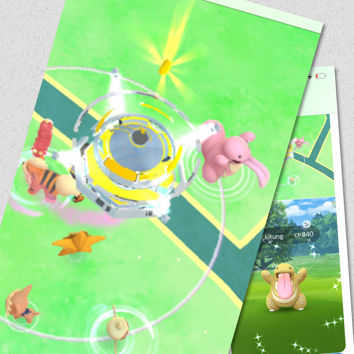Cbstew's tweet photo. #PokenGo TRAINERS...  
I bet you you didn’t get this today... @PokemonGoApp #shinypokemon 
Juuuuust saying. 🤦‍♀️🤣
#enigmaweek 
#shinydeoxy #ShinyStaryu  #shinyunowns https://t.co/EKLinJTN9A