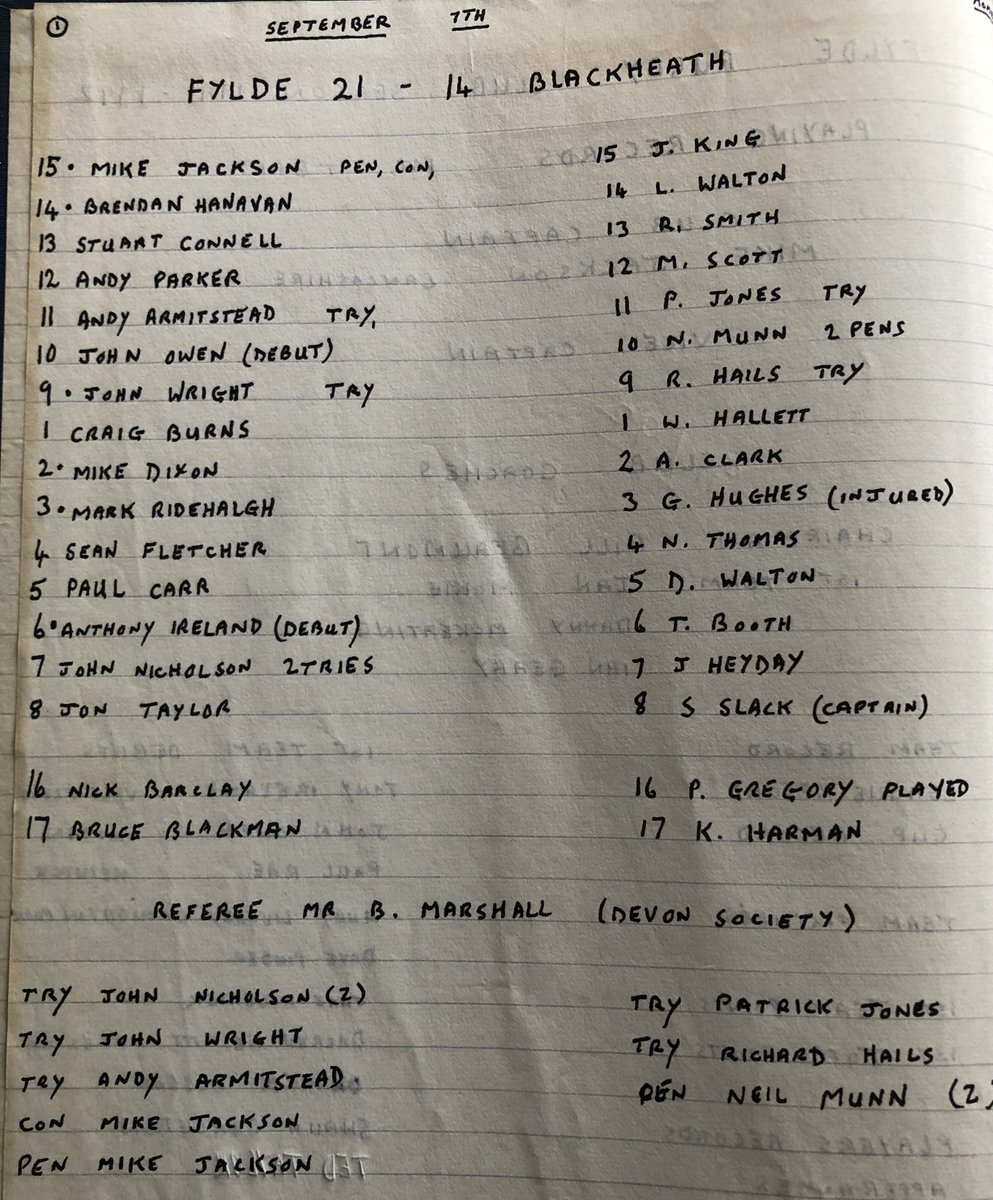 Thanks <a href="/pastnorth/">North Past Players</a>! <a href="/AntonyIreland2/">Antony Ireland</a> joined #Fylde in 1991/92 from <a href="/ValeofLuneRUFC/">Vale of Lune RUFC</a>, earned @lancashirerugby &amp; #North caps.  Moved to <a href="/WaterlooRugby/">Firwood Waterloo RFC</a> in 1992/3. Returned to Fylde in 1997/8 &amp; moved back to Vale in 1999/2000. 77 appearances for Fylde. Outstanding flanker! #socksdown