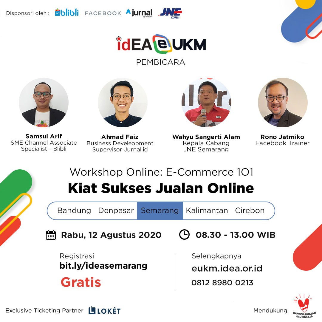 Selama pandemi terjadi, banyak banget kita temuin orang2 yang bikin bisnis baru dan jualannya online. Mulai dari makanan, pakaian bahkan sampe ke perintilan. Tapi gimana cara sih biar sukses jualan online? Ikutan ini aja yuk bit.ly/loideatw bareng <a href="/idEAsosiasi/">Asosiasi E-Commerce Indonesia</a> 😎