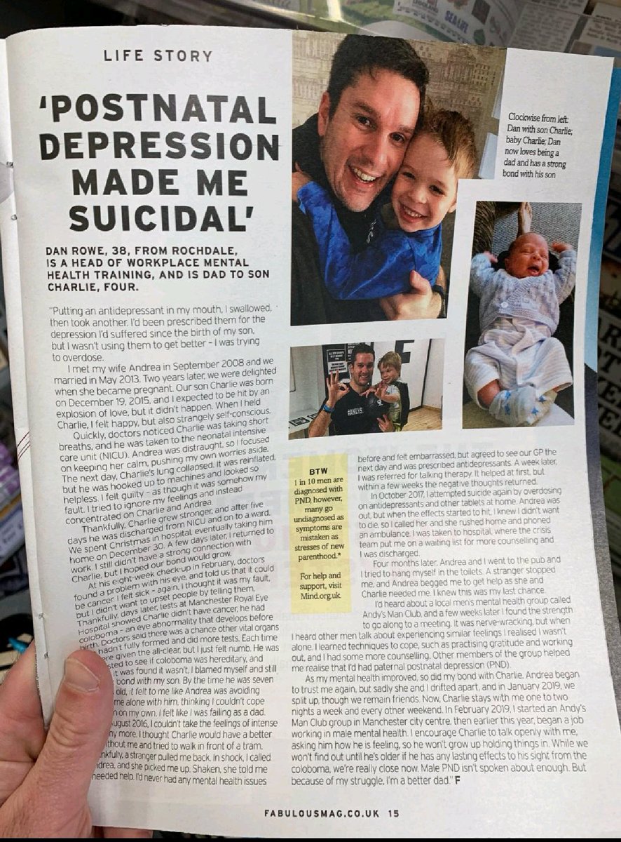 Fathers Mental Health UK (@markwilliamsfmh) on Twitter photo If this doesn't get services to understand and provide early prevention - I give up!!!
Biggest killer in men under 45 is suicide and we don't screen or support all new father's #HowAreYouDad
<a href="/NICEComms/">NICE</a> No mention on CG192 - <a href="/WHO/">World Health Organization (WHO)</a> nothing on Paternal Mental Health
<a href="/danrowe28/">dan rowe</a> If this doesn't get services to understand and provide early prevention - I give up!!!
Biggest killer in men under 45 is suicide and we don't screen or support all new father's #HowAreYouDad
<a href="/NICEComms/">NICE</a> No mention on CG192 - <a href="/WHO/">World Health Organization (WHO)</a> nothing on Paternal Mental Health
<a href="/danrowe28/">dan rowe</a>
