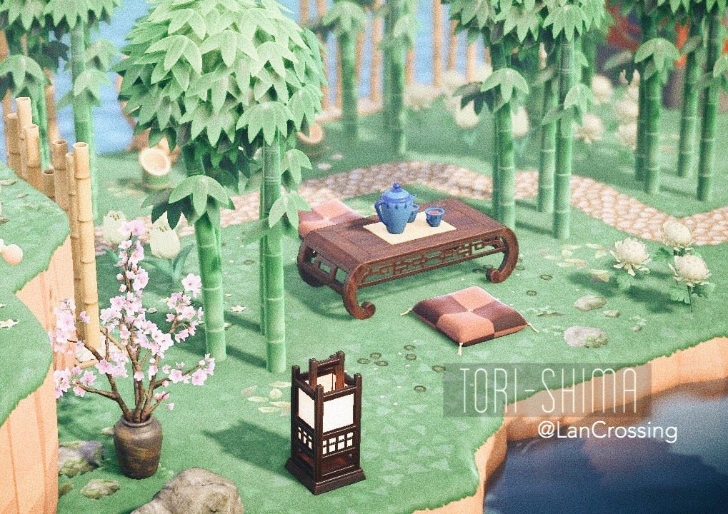 LanCrossing's tweet photo. Pekoe’s little tea retreat 🍵 #ACNH⁠ ⁠ #ACNHDesign #AnimalCrossingNewHorizons⁠ ⁠ #acnhaesthetic https://t.co/CHiMd4t4tO