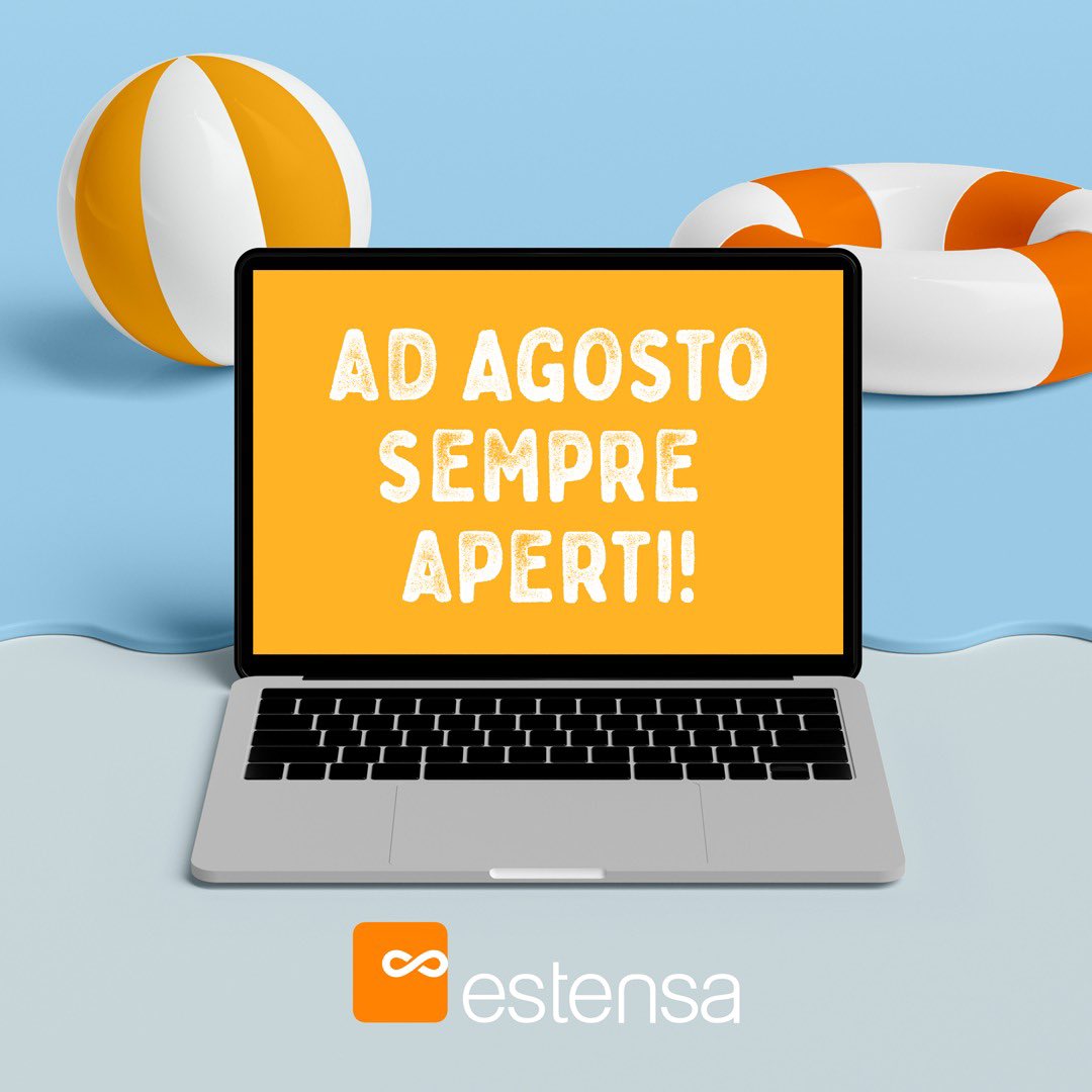 estensaweb's tweet photo. Sempre operativi 💪 ad #agosto sempre aperti il #digitale non va in vacanza.. anzi 😉 https://t.co/PqohDMxNYB