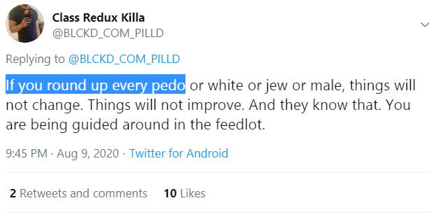 EalingAntiped's tweet photo. "Socialism means not rounding up pedophiles. The more socialist you are, the more you are opposed to rounding up pedophiles." https://t.co/dQG73R4Tfq