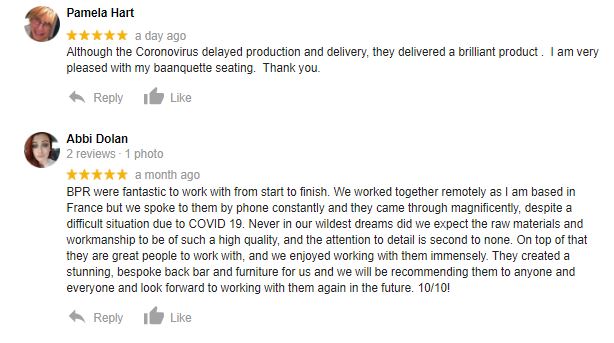 BPR_Contract's tweet photo. #MondayMotivation is receiving reviews like these from our fantastic clients.

We strive to provide quality furniture, made to meet exact design specifications.

Get in touch today on 028 8775 8111 or email sales@bprcontractfurniture.com

 #qualityfurniture #craftedwithpride https://t.co/FlMWN8IEKM