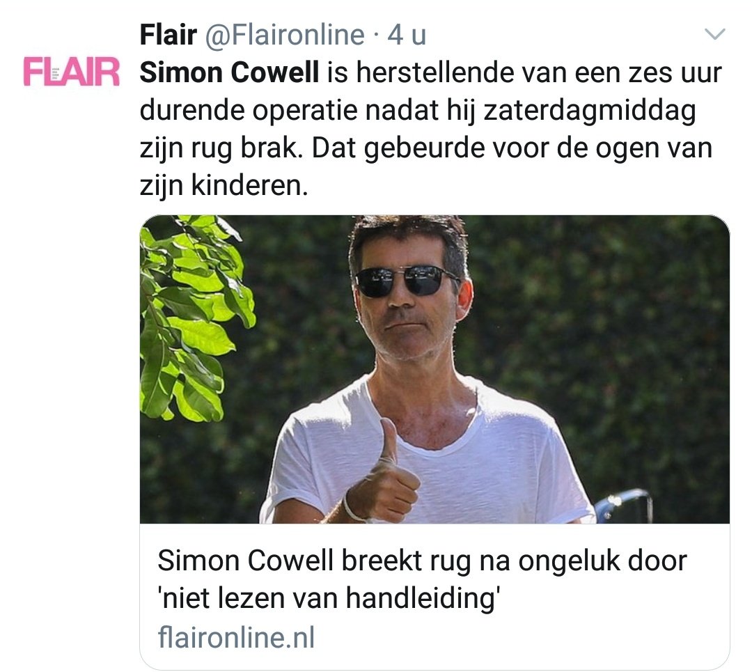 charlottexcv's tweet photo. Stop laughing about simon breaking his back!! No one deserves to break their back!!! This is very childish and not tpwk, grow up. He fall infront of his children! And your laughing? https://t.co/JR2y9P3weW