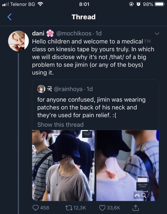 armys made a tweet go viral completely and utterly trivializing jm’s chronic pain despite the fact that he has mentioned before that he does in fact SUFFER FROM CHRONIC PAIN. it’s not playing doctor. you know what’s playing doctor? saying it’s “not a big deal”