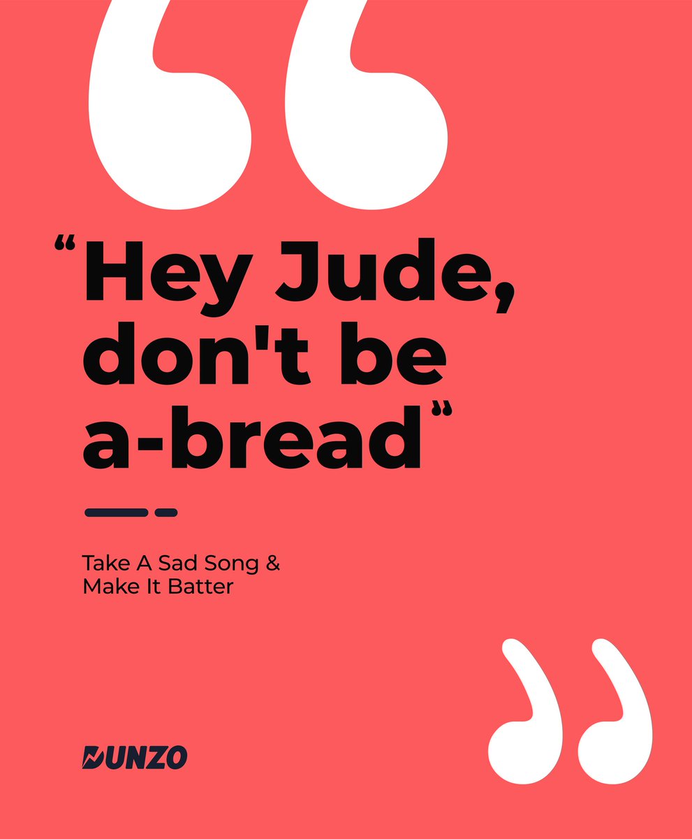 DunzoIt's tweet photo. When life gives you Lennons, just give up Paul your worries, and Dunzo in your groceries. Try it, and George for yourself, as your partner arrives to Ringo doorbell in under 45 mins!🎸 🎵

#Groceries #HomeDelivery #Essentials #EssentialsDelivery #TheBeatles #HeyJude https://t.co/d6mDTJPr4g