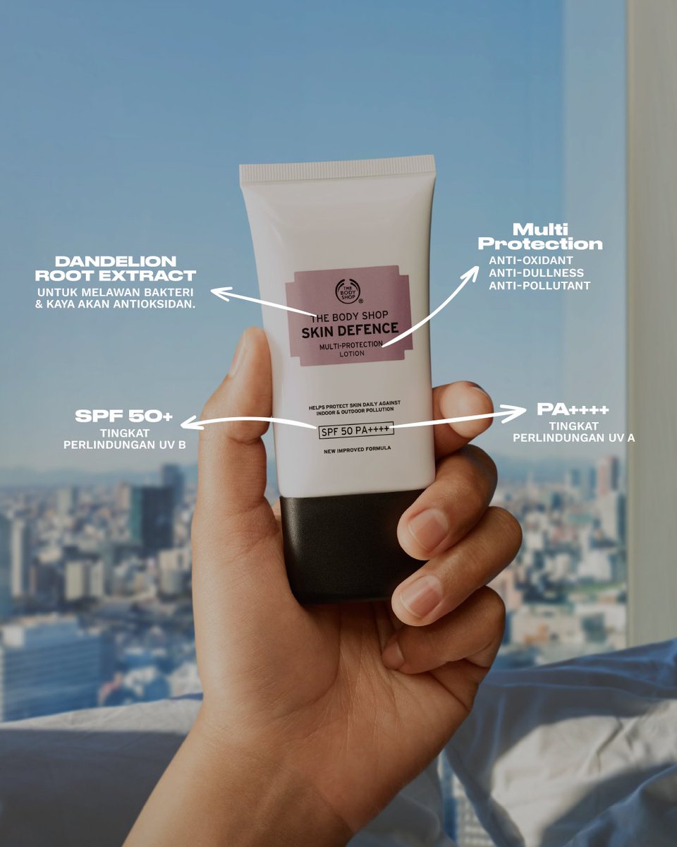 thebodyshopindo's tweet photo. Karena itu #SkinDefence hadir untuk kamu gunakan setiap hari! Dengan formula baru, aku kembali hadir untuk memberi perlindungan untuk kulit wajahmu 🤗
Psst, kamu bisa dapetin Skin Defence ini di sini:
https://t.co/N94tExchcy
Besok pagi jangan lupa pakai sunscreen ya! 💕😘☀️ https://t.co/ZHMwNZlP1j