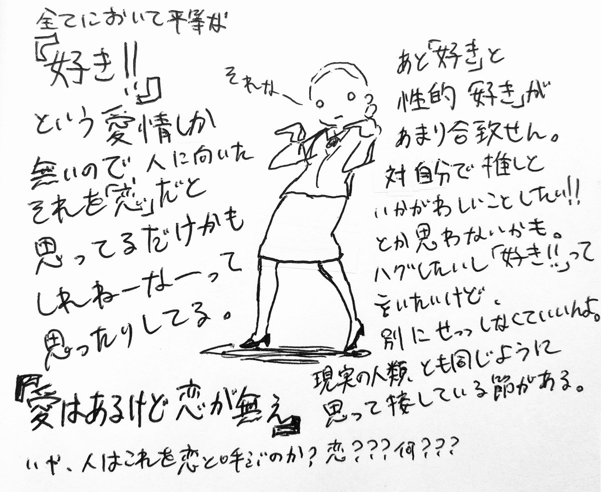 たまたま考えることがあった結婚願望とか恋愛観とか。
皆そんなに恋したいものなの?どうなの...? 