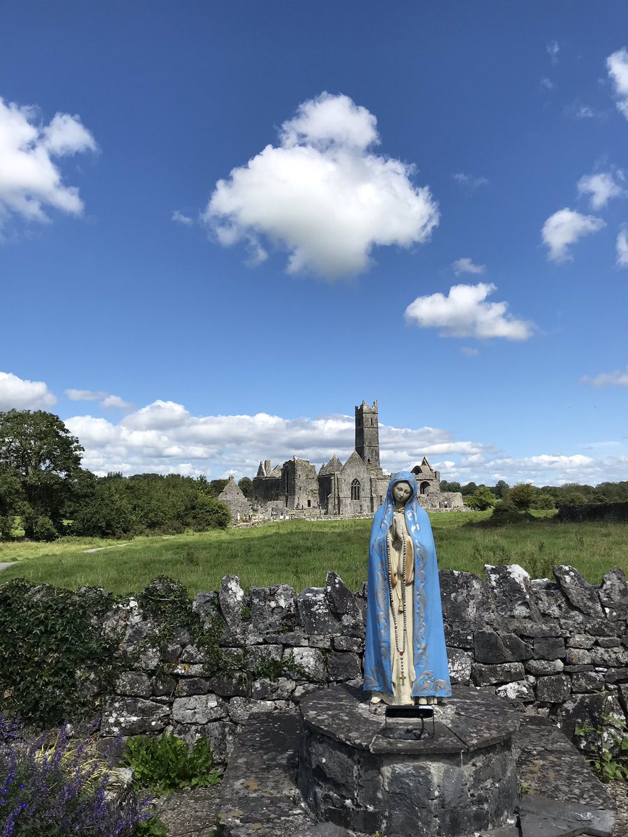 Friary hopping. First stop: Quin. Working on a book dealing with #franciscan image &amp; identity, plenty of inspiration there <a href="/UCCHistory/">History at UCC</a> <a href="/wildatlanticway/">Wild Atlantic Way</a> #Staycation2020