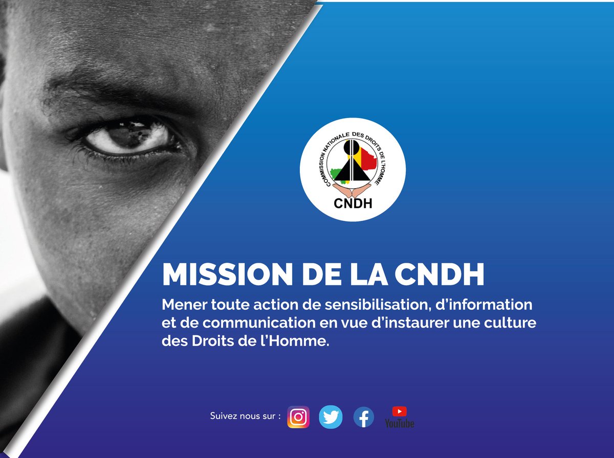 🟢 𝐜𝐨𝐦𝐦𝐢𝐬𝐬𝐢𝐨𝐧 𝐧𝐚𝐭𝐢𝐨𝐧𝐚𝐥𝐞 𝐝𝐞𝐬 𝐝𝐫𝐨𝐢𝐭𝐬 𝐝𝐞 𝐥'𝐡𝐨𝐦𝐦𝐞 (Cndh) #groupearcenciel_bkonews
𝙈𝙞𝙨𝙨𝙞𝙤𝙣 𝙥𝙞𝙨𝙩𝙚 𝙚𝙩 𝙥𝙡𝙖𝙣 𝙙𝙚 𝙩𝙧𝙖𝙫𝙖𝙞𝙡 
𝙄𝙢𝙖𝙜𝙚1️⃣