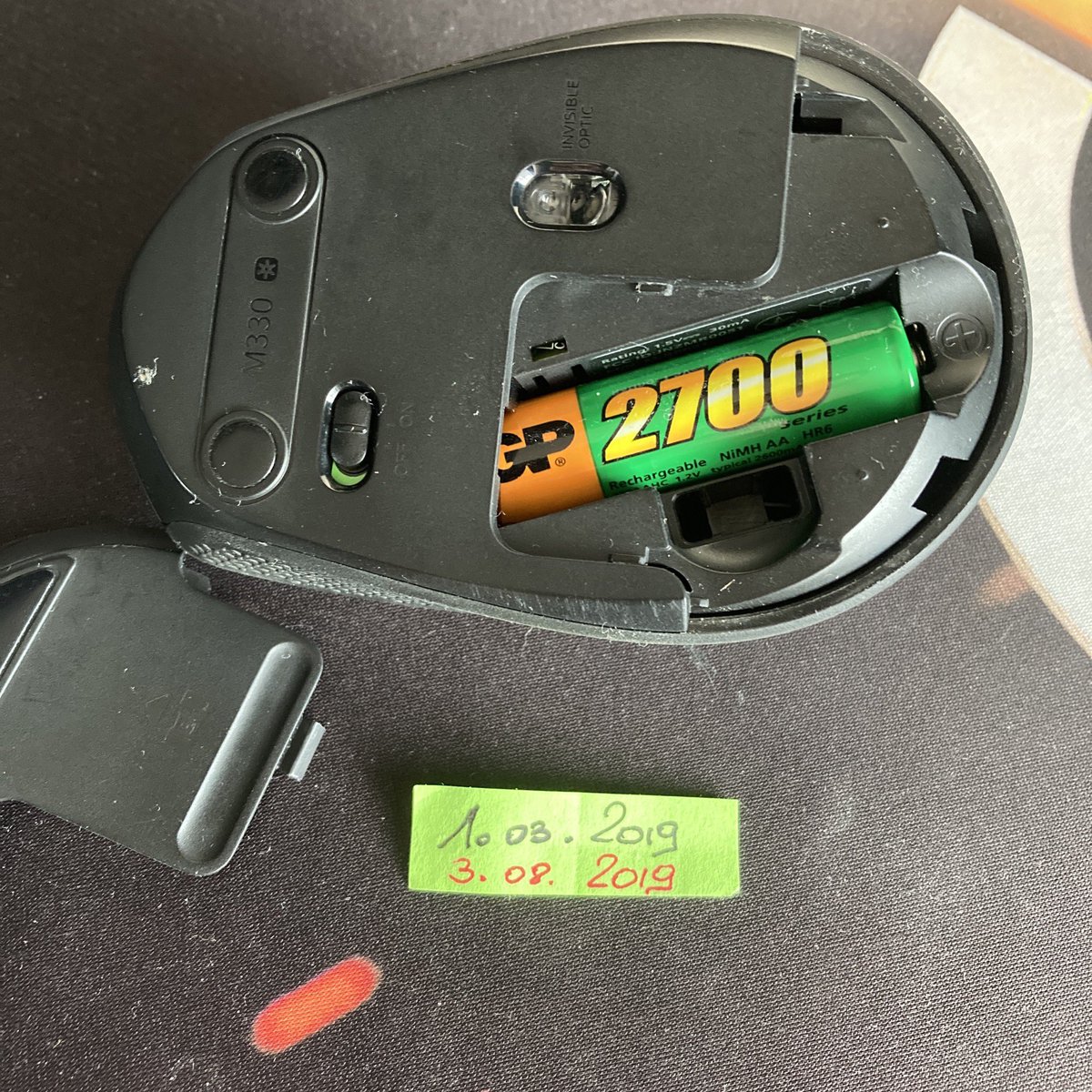 InfoSecOne's tweet photo. Call me pedantic... but when the company says “up to 6 months on a single battery” I would always love to challenge them! Good job @Logitech 👏🏻👏🏻👏🏻💪🏻🔥 #MX330 #Logitech https://t.co/ilHUO0Jj3j