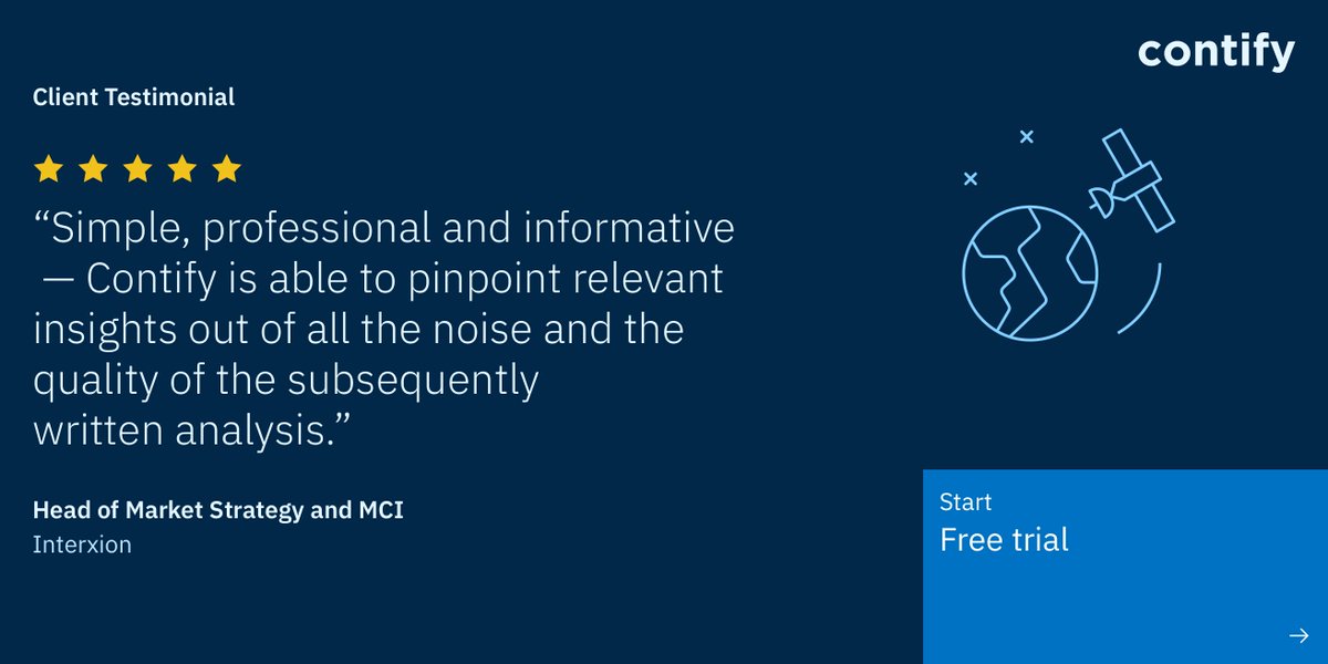 contify's tweet photo. Client Speaks | Here's one more 5-star rated feedback from our client who trusted us for their Market and #CompetitiveIntelligence needs.
To gain actionable insights for strategic decision making, take a 7-day free trial: https://t.co/j2pdExyRCU
#marketinelligence #contify #AI https://t.co/5m1lLsQMuA