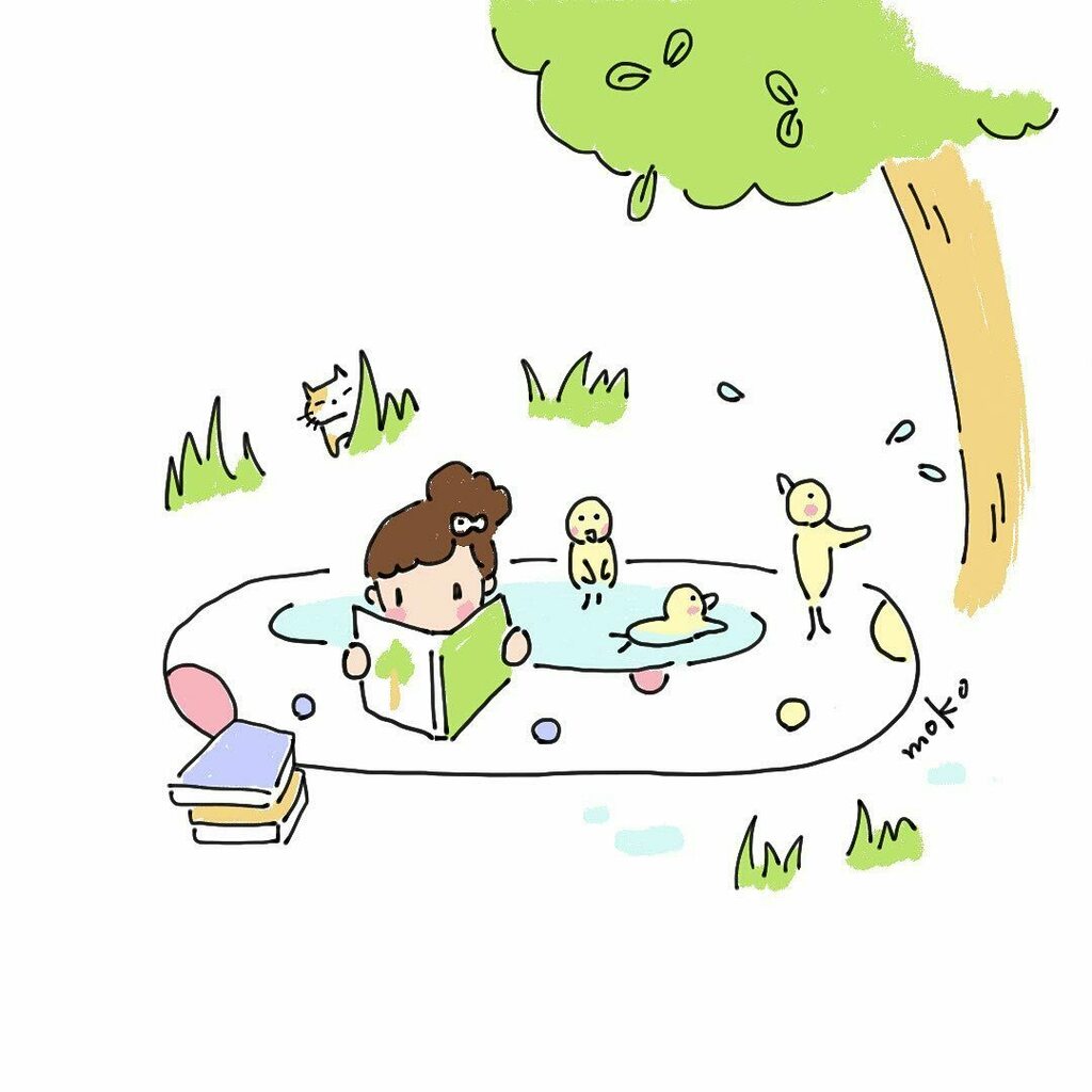 プールで プールで