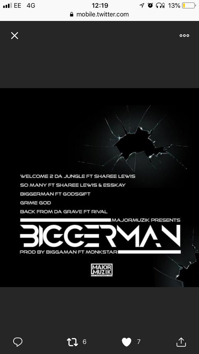 Biggaman_'s tweet photo. Out This Friday - 
@MajorMuzikEnt
  Presents ‘Biggerman EP’ 
@MonkstarMuzic
, Prod. 
@Biggaman_
 ft 
@artmadewrong
 
@EsskayOnline
 
@E3sFiNEST
 &amp; 
@JusRival
 – PRE SAVE NOW! 
Grime Originals All major platforms https://t.co/yoA5NgjVGN