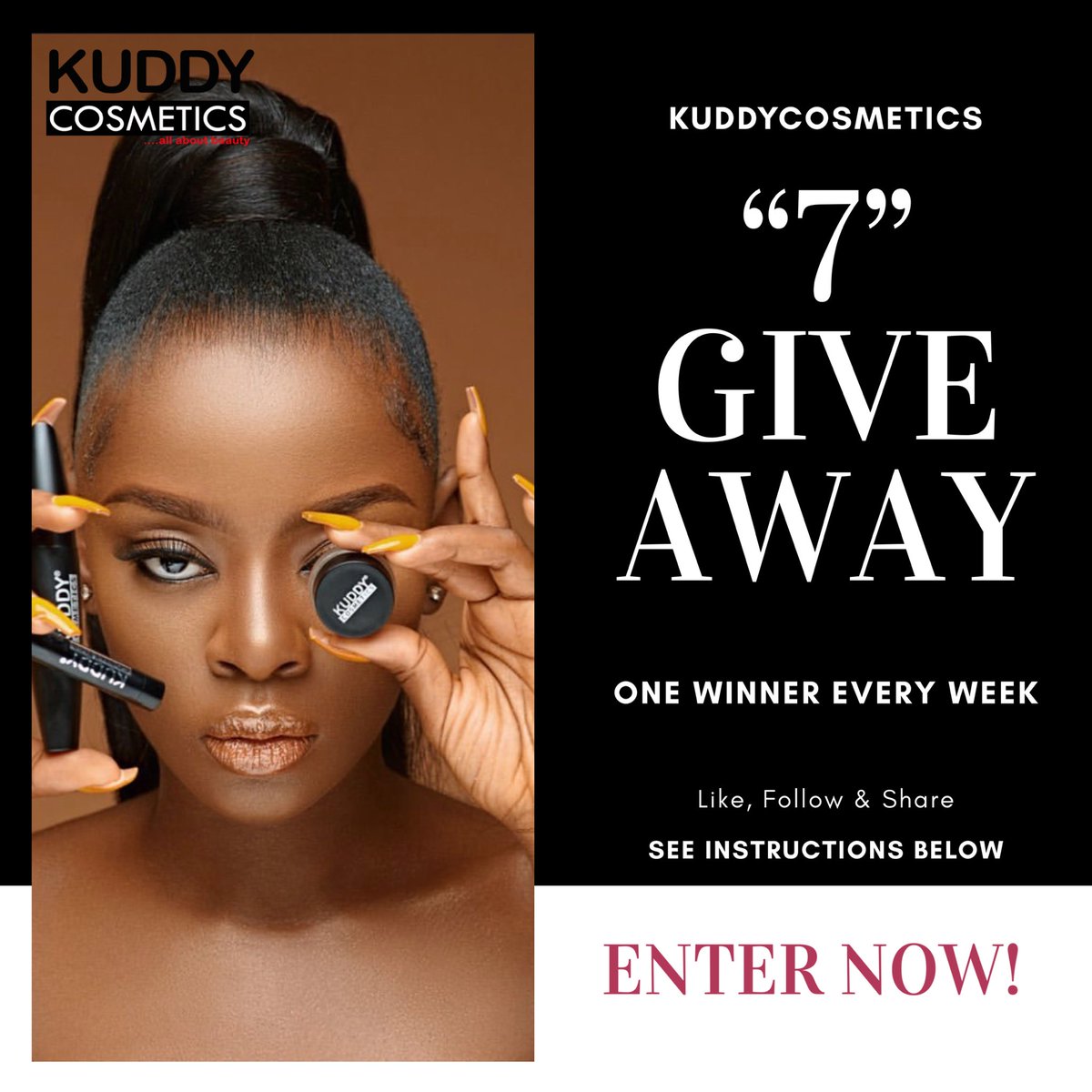 KuddycosmeticsN's tweet photo. We are having a Giveaway on our Instagram page!!💃🏽💃🏽 We don’t want our Twitter fam to miss out on this...See you there 😉 https://t.co/vwUk4ueToh