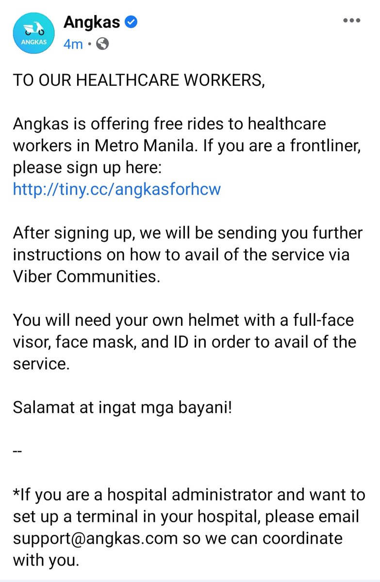 Nissi_Icasiano's tweet photo. Good job, @angkas! 👏 #frontlinerph https://t.co/QDvvVIKgga