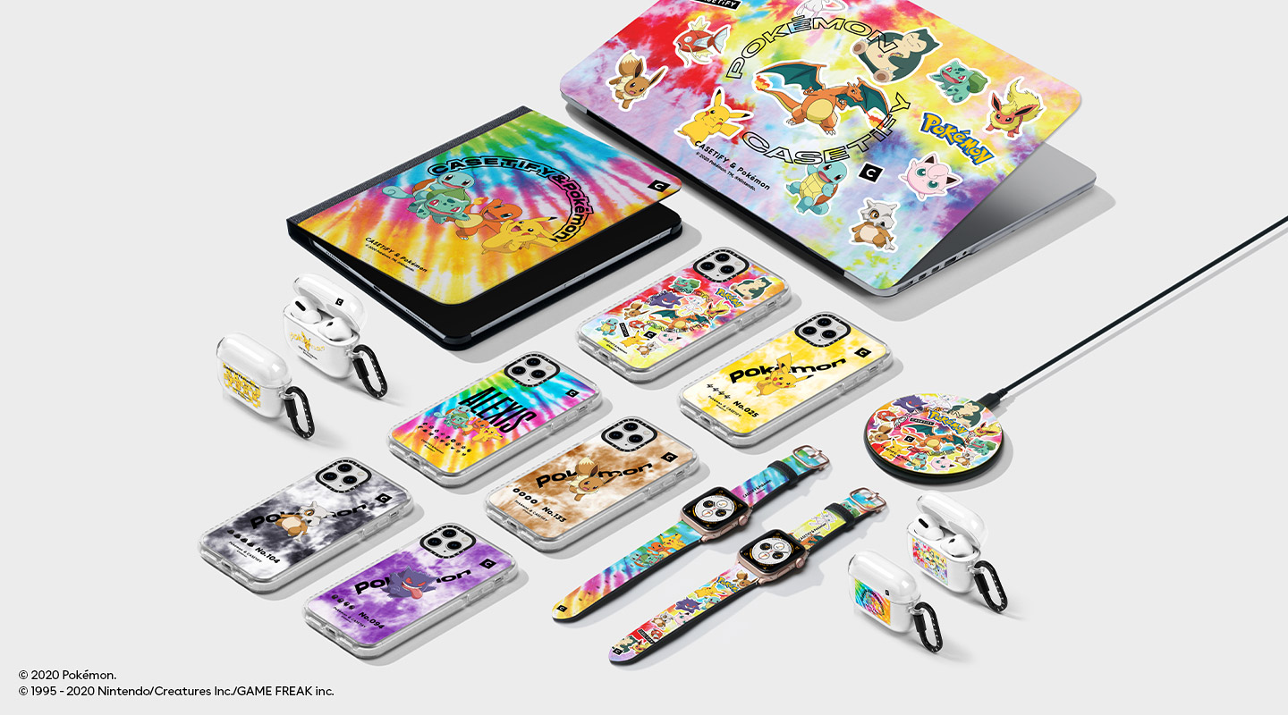 Casetify ケースティファイ Casetify Pokemon 第1弾では Airpodsケース Airpodsproケース Apple Watchバンドにipadケース Macbookケース ワイヤレスチャージングパッドに加えて スマホ用uvサニタイザー 2 In 1グリップスタンドも仲間入り