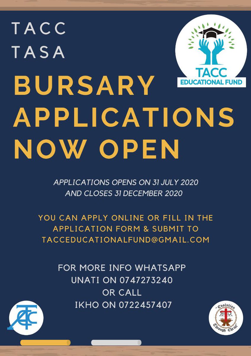 mytasamp's tweet photo. Bursary Notice. 
#TASATurns25

[Mini Thread] https://t.co/xSyKbHhpC8