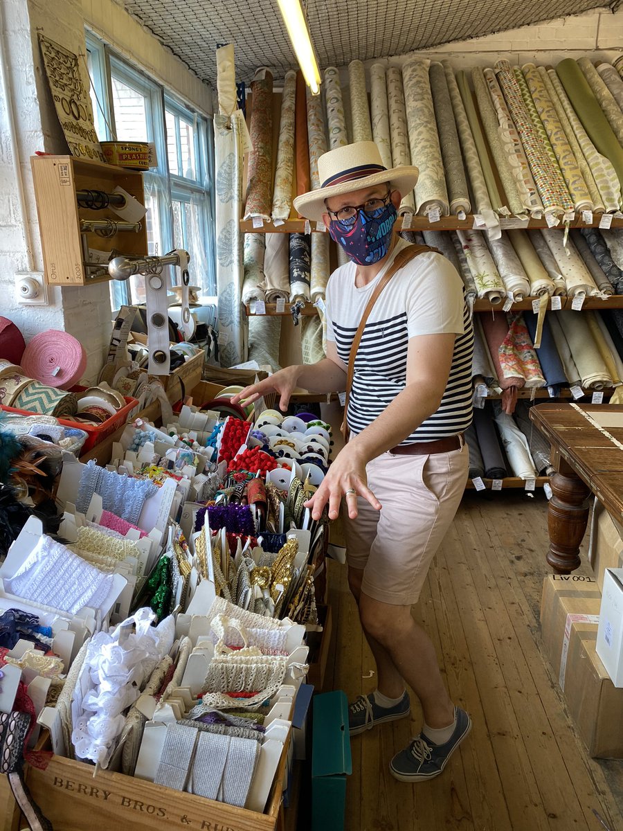 sewmarkfrancis's tweet photo. Holiday fabric shopping today, found the Aladdins cave of @LTextiles in bridport this morning. So much yummy fabric. https://t.co/5SYccVUEPe
