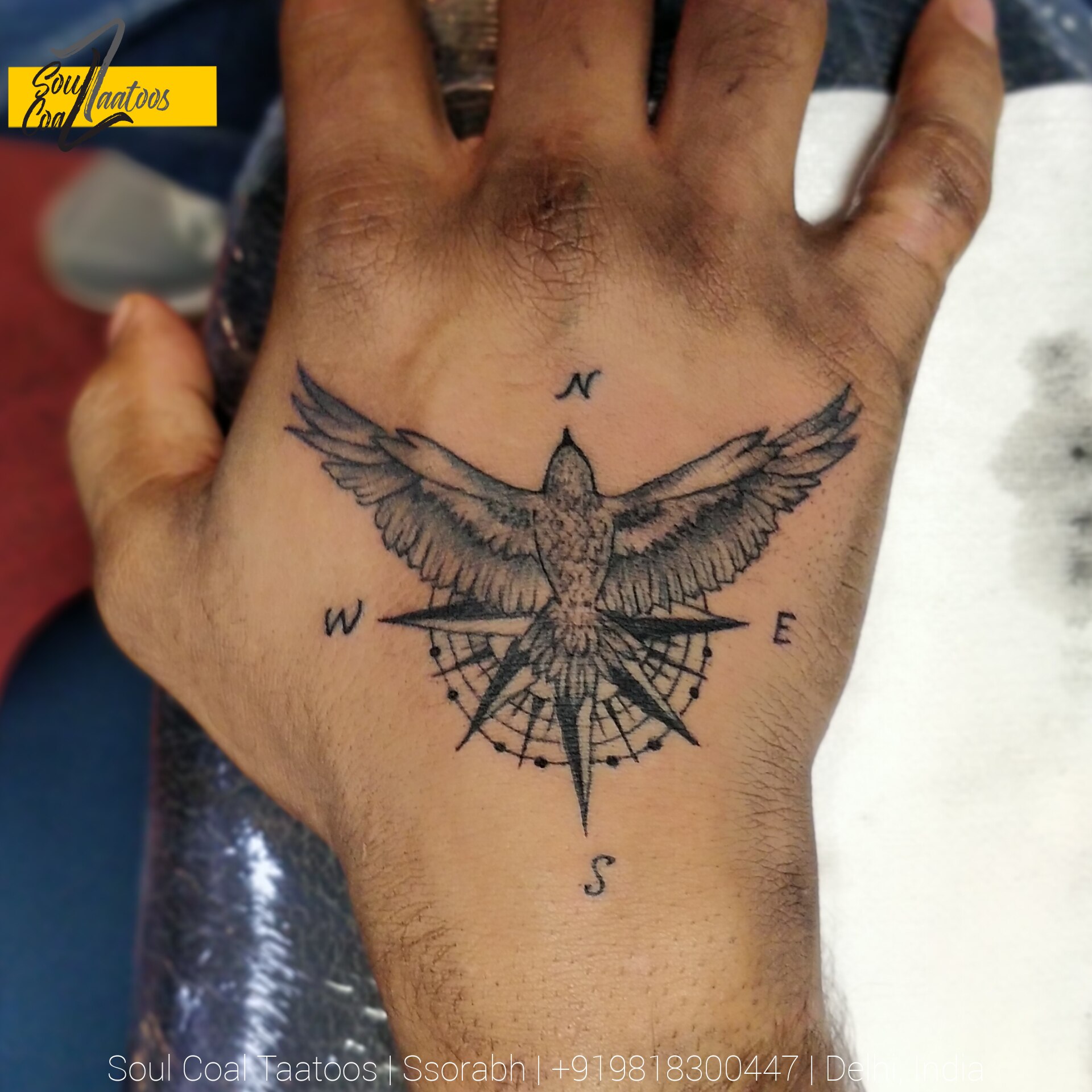Update more than 71 eagle with compass tattoo latest in.cdgdbentre