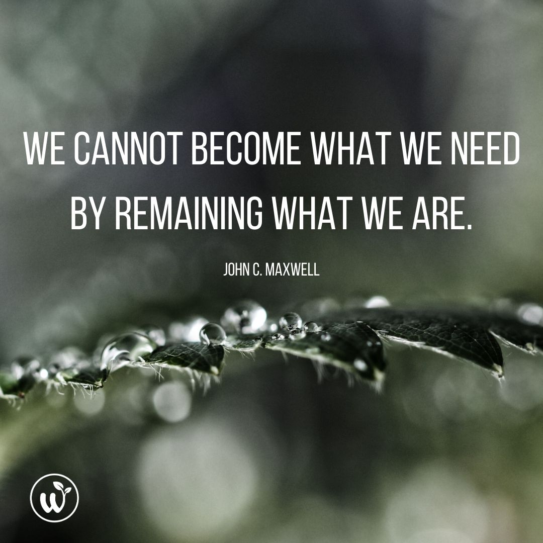 We cannot become what we need by remaining what we are. #Motivation #Inspiration #Quote