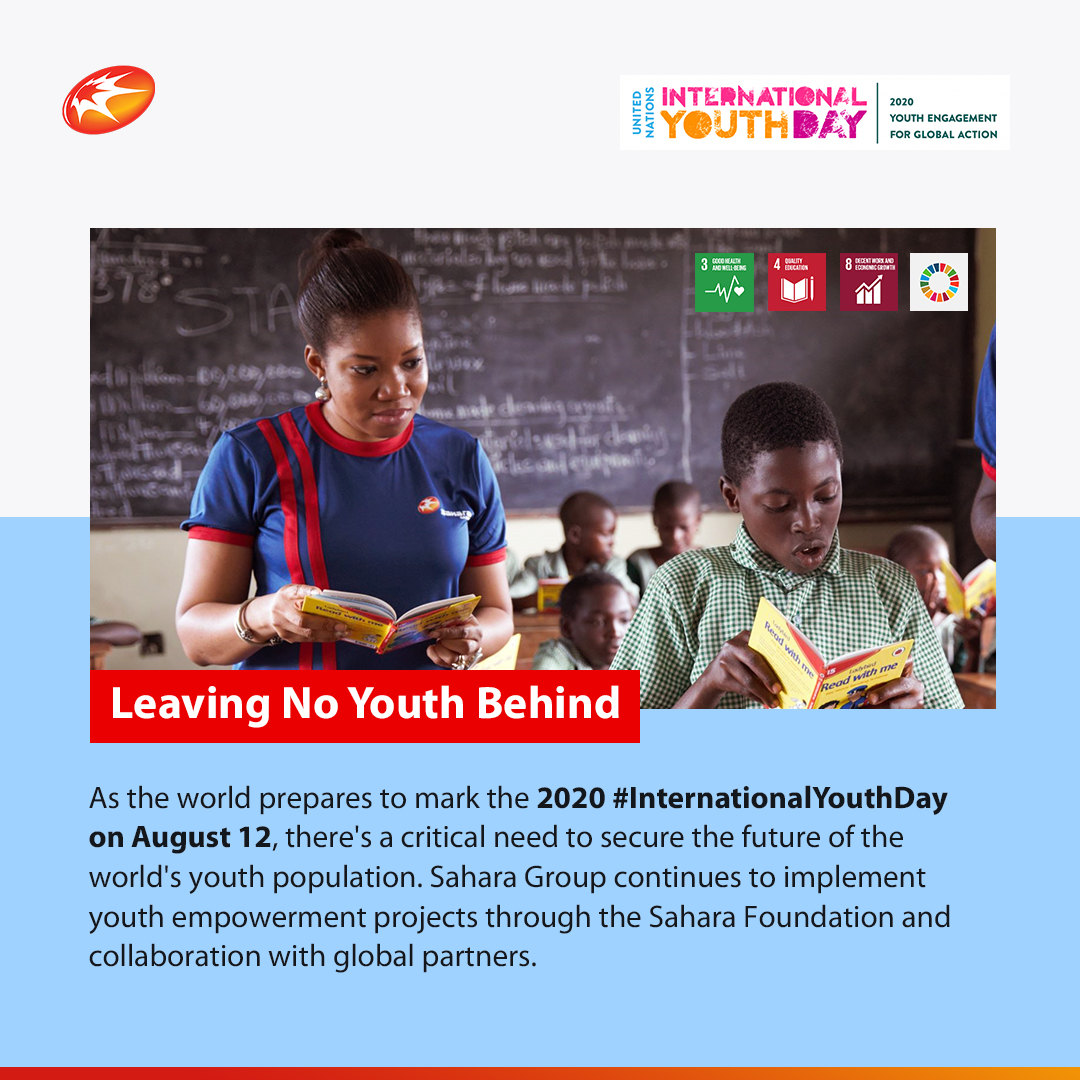 iamsaharagroup's tweet photo. #MondayMatter

@UN reports that the number of #youth in the world is projected to grow by 7% to 1.3 billion by 2030, the target date for achieving the SDGs. Collaboration is key in ensuring access to health care #SDG3, education #SDG4 and #SDG8.

#YouthEngagementforGlobalAction https://t.co/LGAp8RNHaa