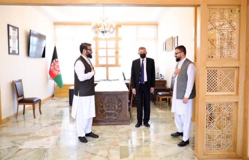 NSA Mohib met German Amb. Axel Zeidler &amp; members of Berghof Foundation to discuss issues ahead of direct talks. 
“Mohib emphasized the importance of ceasefire to give respite to the Afghan nation. Amb. Zeidler underscored Germany's firm support for Afghanistan in peace efforts.”