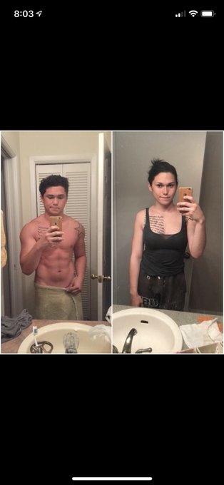 Last one, literally one of the first timelines I did. I was only like a year or so into HRT. From 175lbs<a href="/tag/newprofilepic"class="tags"><span>#newprofilepic</span></a>