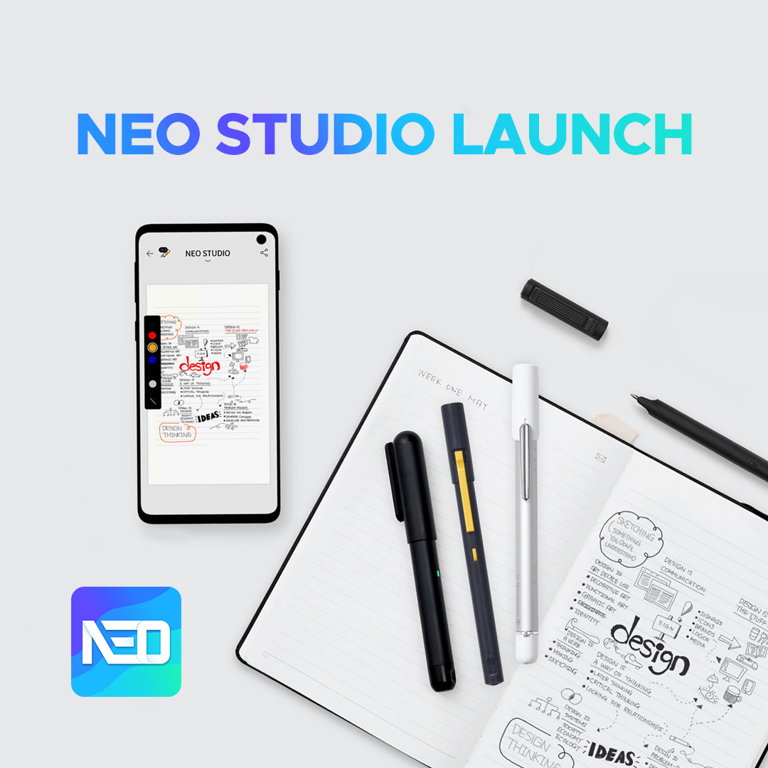 Neosmartpen's tweet photo. Neo smartpen is introducing #NeoStudio which is compatible with M1+, N2, M1 and dimo. 

It has a feature to transfer all your data from Neo Notes to Neo Studio. Now, easily export your writings as videos/ GIFs and share them on social media.

#NeosmartpenM1 #M1+ #N2 #Dimo https://t.co/kFaFjt4p9b