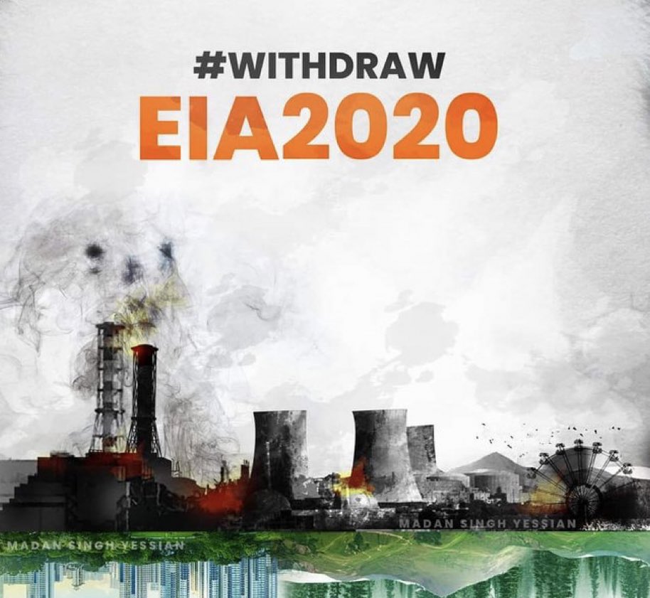 shebu159's tweet photo. The new EIA-2020 draft just does not damage our ecosystem but it will also help corporates to get the clearance easily for their project.

#IndiaNotForSale #WithdrawEIA2020 https://t.co/ynLx6UlQ9K
