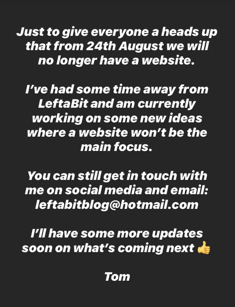 LeftABit_'s tweet image. A quick update from me 👇