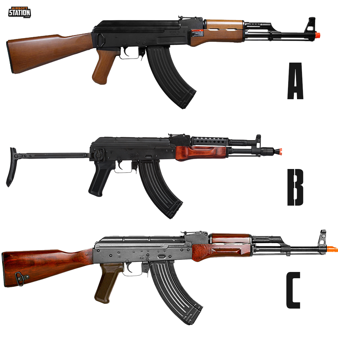 A, B, C, 🔤 Which AK-Variant would you pick? A~ AK-47 -  https://t.co/JxXpHnhCde B~ AK-74 MG MS - https://t.co/hJDwzk95IL C~ AKM -  https://t.co/bjL0TsO73V #tactical #tacticalgear #bbgun #airsoft #airsofter  #milsim, image size:1080x1080