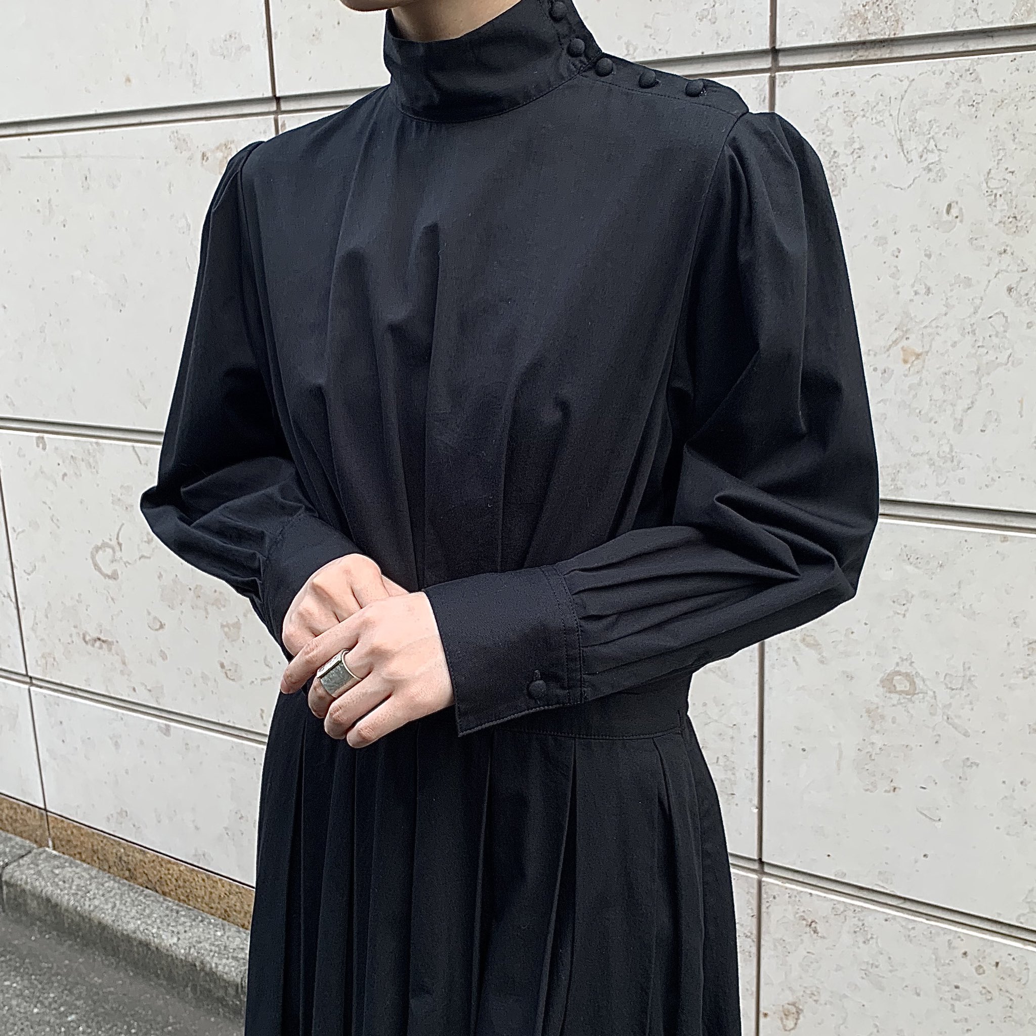 foufou THE DRESS #14 S (色染めボルドー) - ロングワンピース