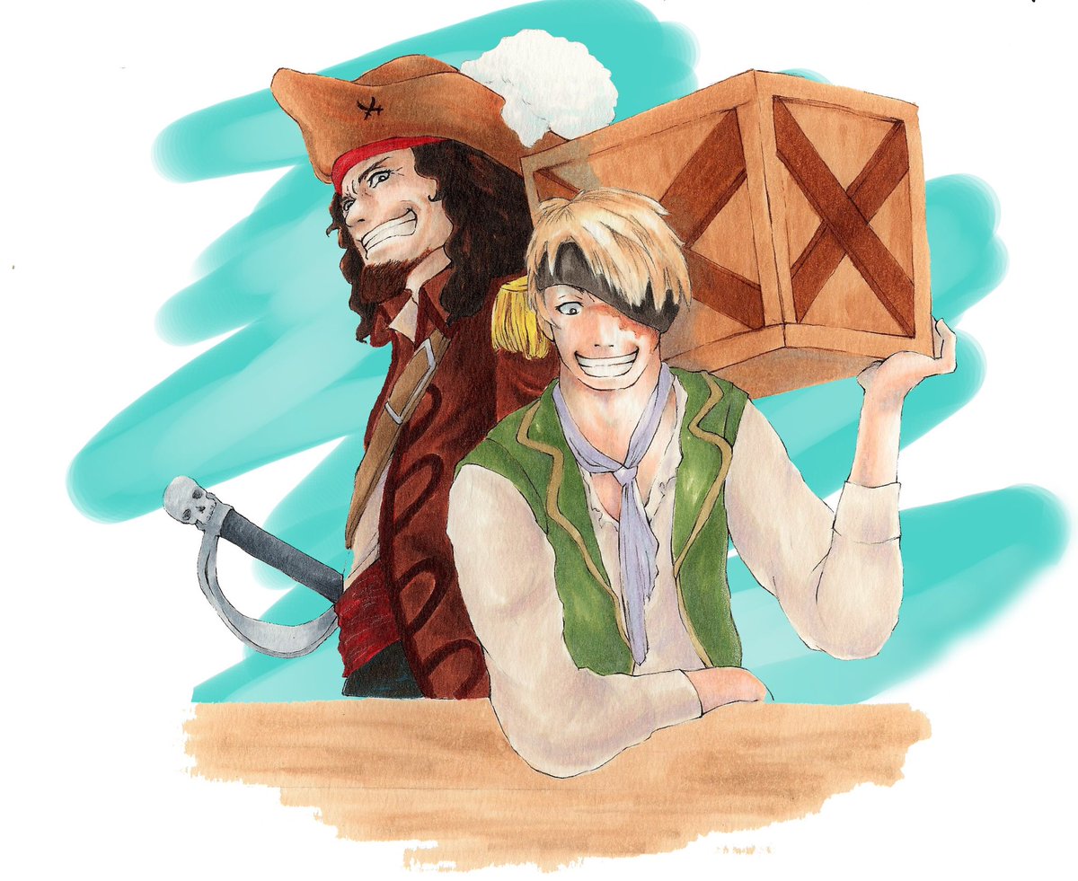 紅葉兎 Minneでグッズ販売中 海賊になりたいって バーカ やめとけ やめとけぇ 10年後にまた来い 簡単背景はデジタル 他はコピック 普段は動物絵中心に描いてます イラスト好きさんと繋がりたい 私の絵柄が好みって人にフォローされたい