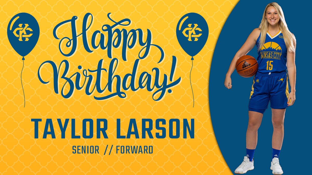 KCRoosWBB's tweet photo. Wishing a BiG Happy Birthday to our senior, @taylorlarson15 🎈🥳🎂 https://t.co/VR1zwlTQoY