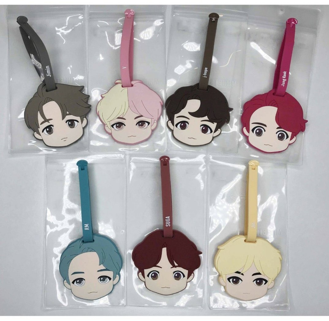 BTS POP UP HOUSE OF BTS LUGGAGE TAG / BAG TAG CHIBI300 ea + lsf DOO&DOP: Aug28 #KIMerchPHGO