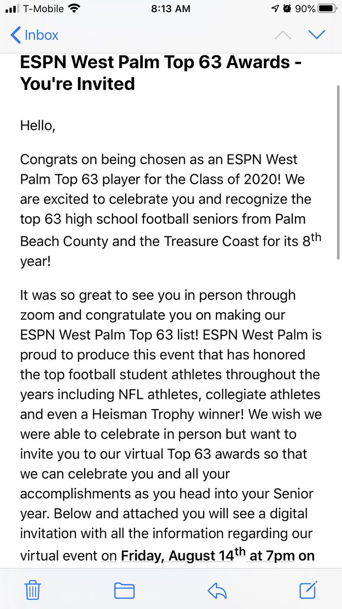 Cristian Orth (@cristianorth) on Twitter photo I am extremely honored to announce that I’ve been selected for the ESPN West Palm/ Treasure Coast Top 63 list from 40+ schools and 230 nominees. <a href="/JupiterWarriors/">Jupiter HS Athletics</a> <a href="/ESPNTop63/">ESPN Top 63</a> I am extremely honored to announce that I’ve been selected for the ESPN West Palm/ Treasure Coast Top 63 list from 40+ schools and 230 nominees. <a href="/JupiterWarriors/">Jupiter HS Athletics</a> <a href="/ESPNTop63/">ESPN Top 63</a>