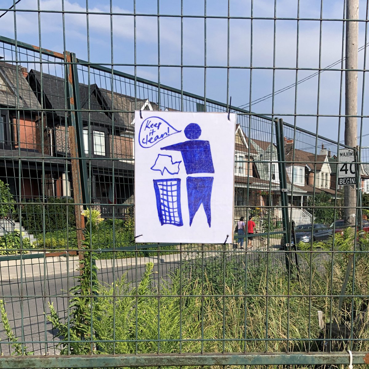 Here’s one of the latest signs at Bloordale Beach.