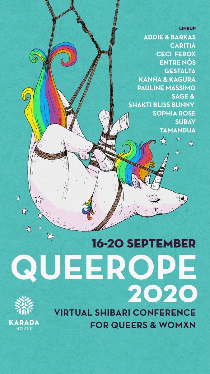 KaradaHouse_'s tweet photo. Just one more month to wait for Queerope, our 5-days special Shibari for Queer people Event !
Queerope, 15th-20th of Septembre, online !
https://t.co/JBXZPriJaT
#queer #rope #shibari #queerope #queerope2020 #queeropeonline #queerclass #queerevent #karadahouse #onlineeducation https://t.co/STeDgVRi5Q