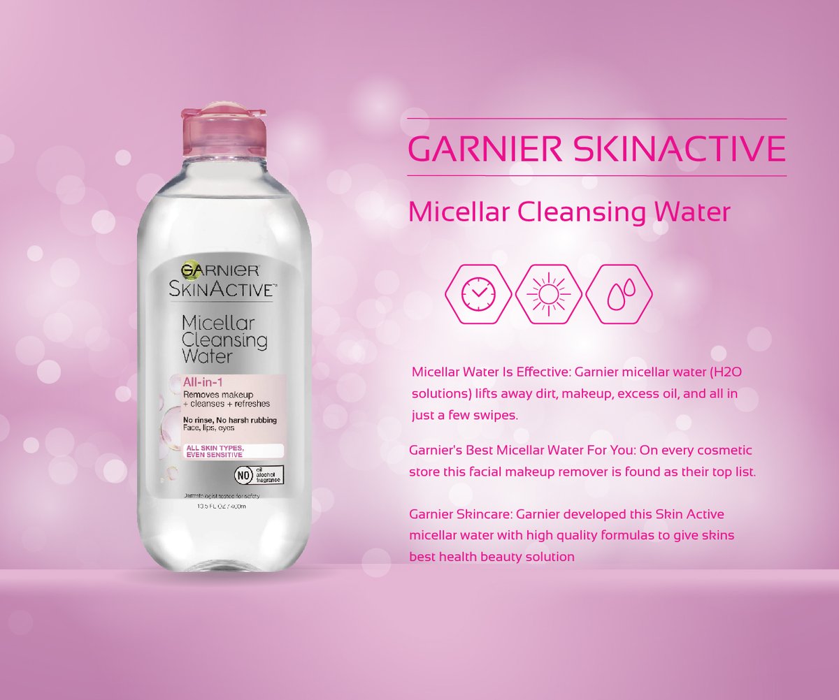 LBeauteBar's tweet photo. Garnier Micellar Water is one of multitasking skin care products that can be used as facial cleanser in the morning and as a makeup remover at night as self care beauty solutions. 

#cleansers #healthyskincare #cleanbeauty #crueltyfreeskincare #naturalskincareroutine #dryskin https://t.co/Bl7SD1BvL6