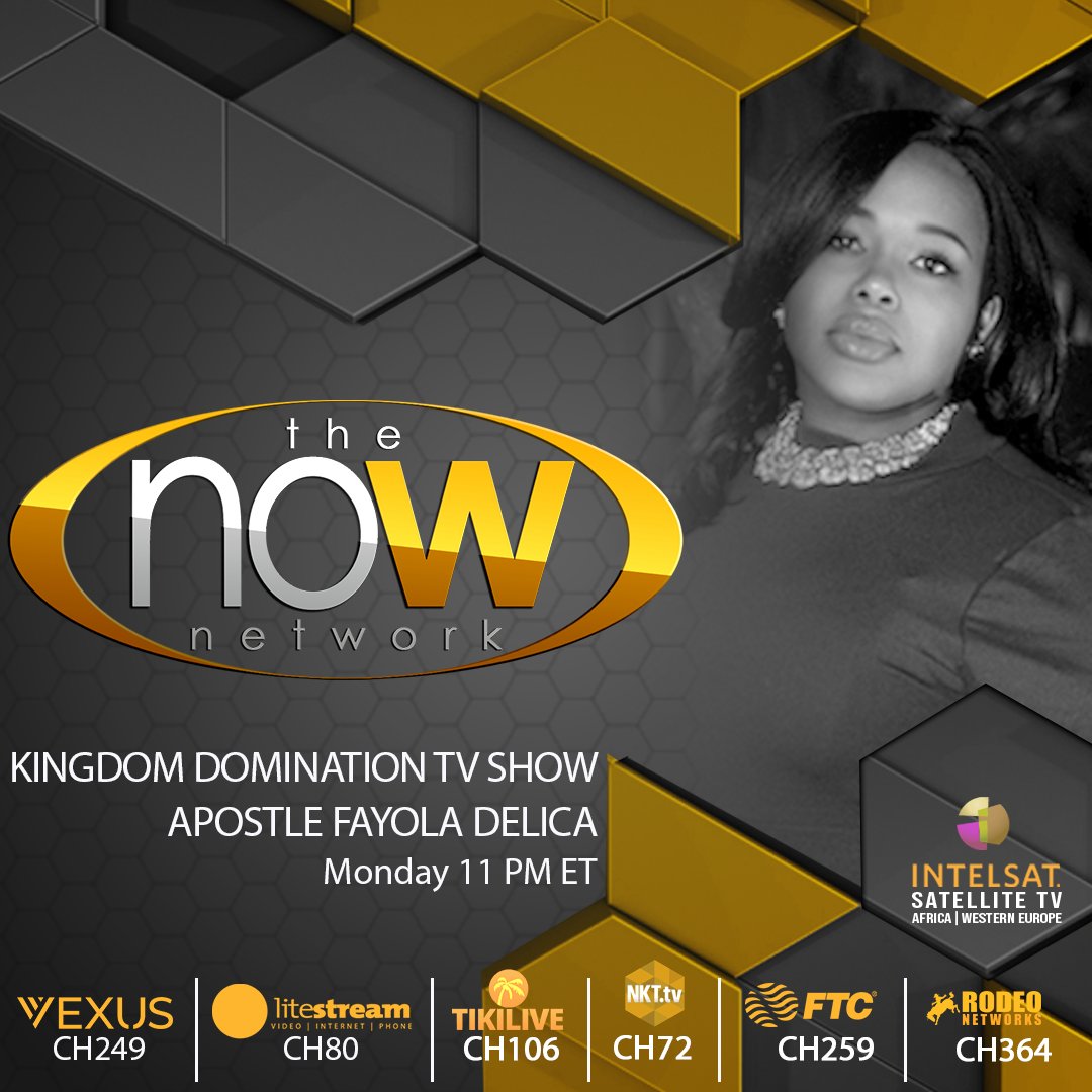 theNOWTVnetwork's tweet photo. Welcome Fayola Delica to The NOW Network Family. Broadcasting to over 236 Million Cable TV homes on #VEXUS Ch.249, #Litestream Ch.80, #TikiLIVE Ch.106, #NK Telco Ch.70, #rodeonetworks Ch.364, #FTC Ch.259, Intelsat 20 in Africa, #Roku &amp; online at https://t.co/bEe28Q1PLO https://t.co/1Wmqg3e8sY