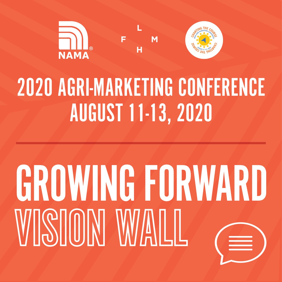 officialNAMA's tweet image. Thanks to FLM Harvest for sponsoring the Growing Forward Vision Wall at NAMA 2020.  Just one of the many fun things at this year's conference.  There's still time to register.  ow.ly/A7bu50AUs5J #nama20 #imgoing