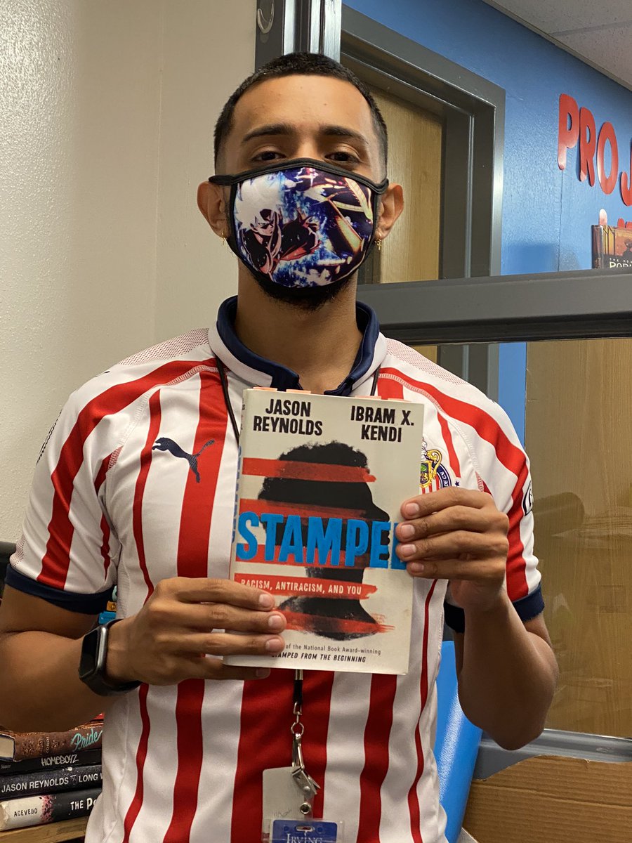 CEstradaReads's tweet photo. Mr. Hernandez introduced himself to the staff and shared the book STAMPED. Thanks for being a part of our book study and for shouting out the book!! #TrueGameChanger #CrockettConnects #myIrvingISD #IISDGameChangers #STAMPEDinIISD #IrvingReads https://t.co/fxe3m9KaQY
