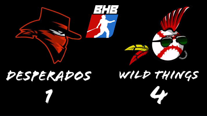 The @LA_WildThings get a big win against the @BHBDesperados and take a 1-0 series lead <a href="/HeadBaseball/">Big Head Baseball</a> #bigheadbaseball