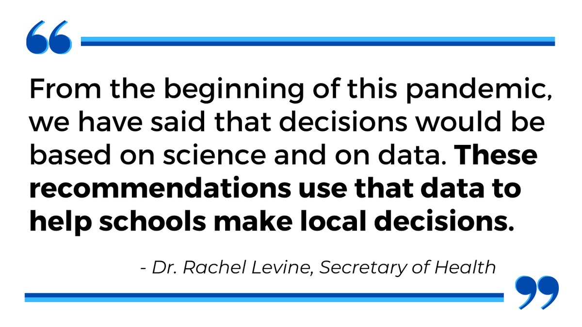 We joined the <a href="/PAHealthDept/">PA Department of Health</a> today to announce a new tool for schools = recommendations on instructional models to consider implementing based on the changing levels of community transmission of #COVID19 in counties across Pennsylvania.