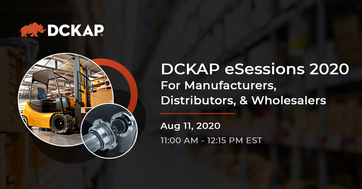 DCKAP's tweet photo. One more day to go! Have you registered yet? Join us for the #DCKAPeSessions For #Manufacturers, #Distributors, & #Wholesalers at 11 A.M. tomorrow.
Register here: https://t.co/dtU988ifY2
#eCommerce #b2b #eCommerceEvents #DCKAP https://t.co/fQ9oCJZdZa